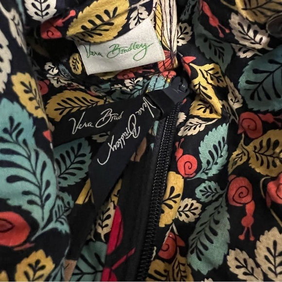 VERA BRADLEY Happy Snail 2011 Quick Draw Crossbody Cinch Bucket Bag Blue Orange - Picture 12 of 13